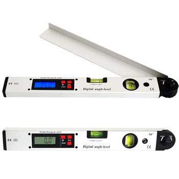 

400mmElectronic Protractor 0-225 Degree Digital Angle Level Meter Gauge Angle Ruler Inclinometer Goniometer Level Measuring Tool