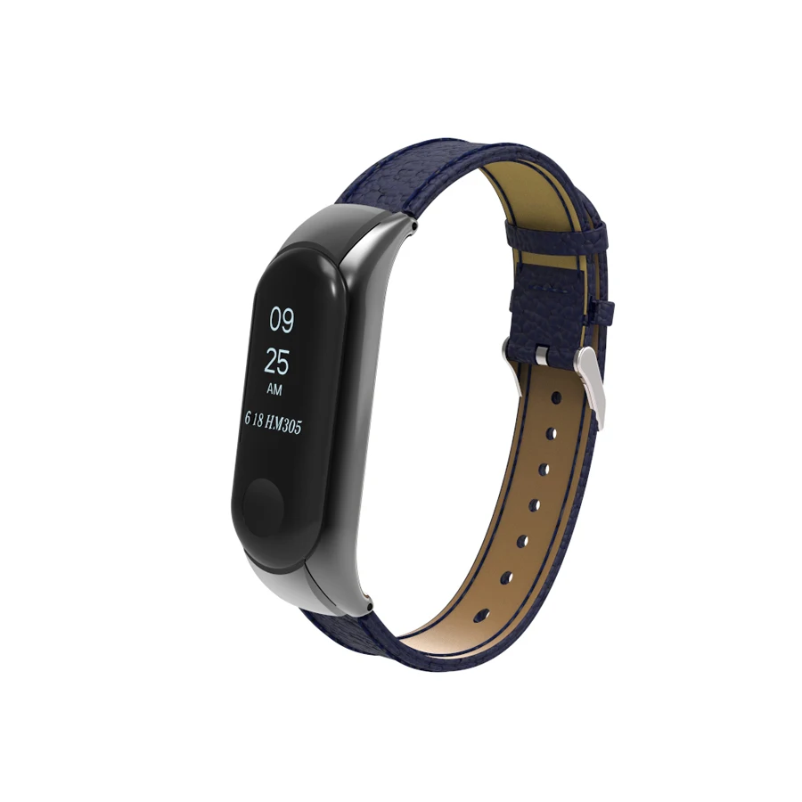 Браслет для Xiaomi Mi Band 3 спортивный ремешок из натуральной кожи аксессуары