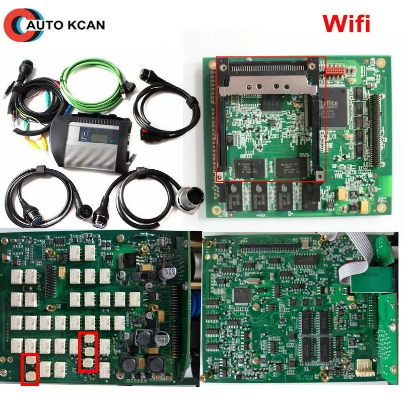 Beste Qualität und Fabrik Preis Volle Chip PCB MB SD C4 Stern Diagnose mit WIFI für Autos und Lkw b
