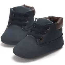 Для маленьких мальчиков обувь для девочек мягкая подошва кожаная обувь детская Для мальчиков и девочек малышей Первый Прогулки обувь