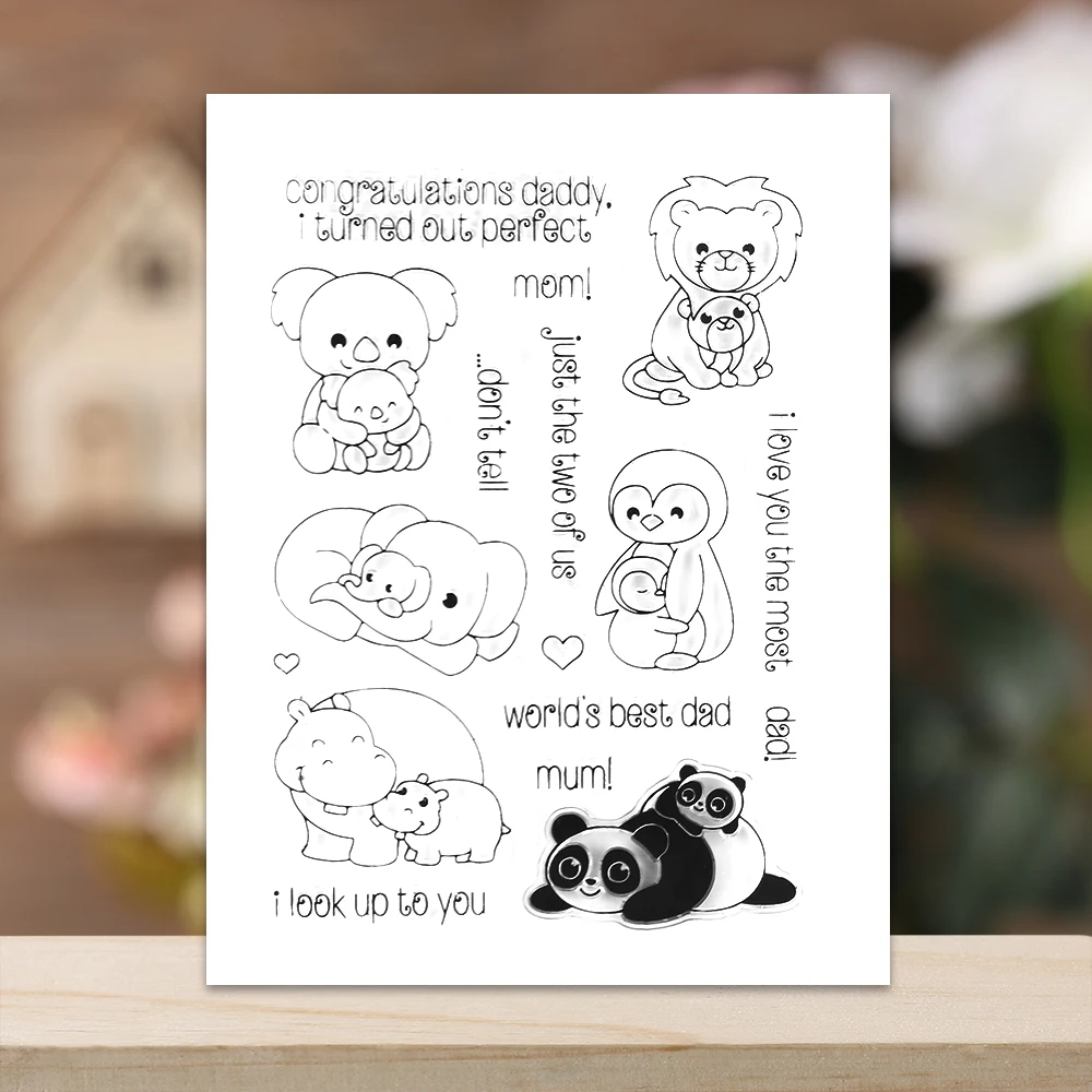 

Cute New Animals Stamp Dies Clear Rubber Stamp Craft Stamp for Decorative Scrapbook Photo Album Card Making