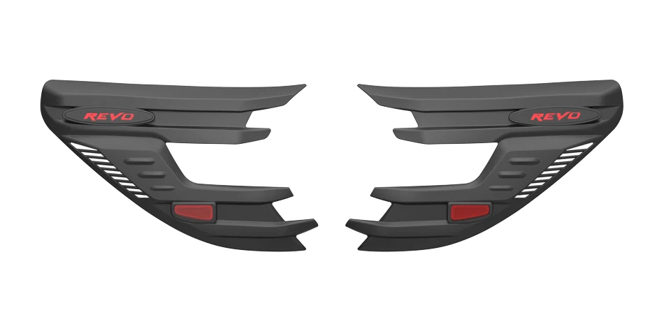 For Toyota Hilux Headlight Decoration Lamp Hoods Head Light Cover Hilux REVO 2015 2016 2017 ABS Body Parts Auto Accessories 45
