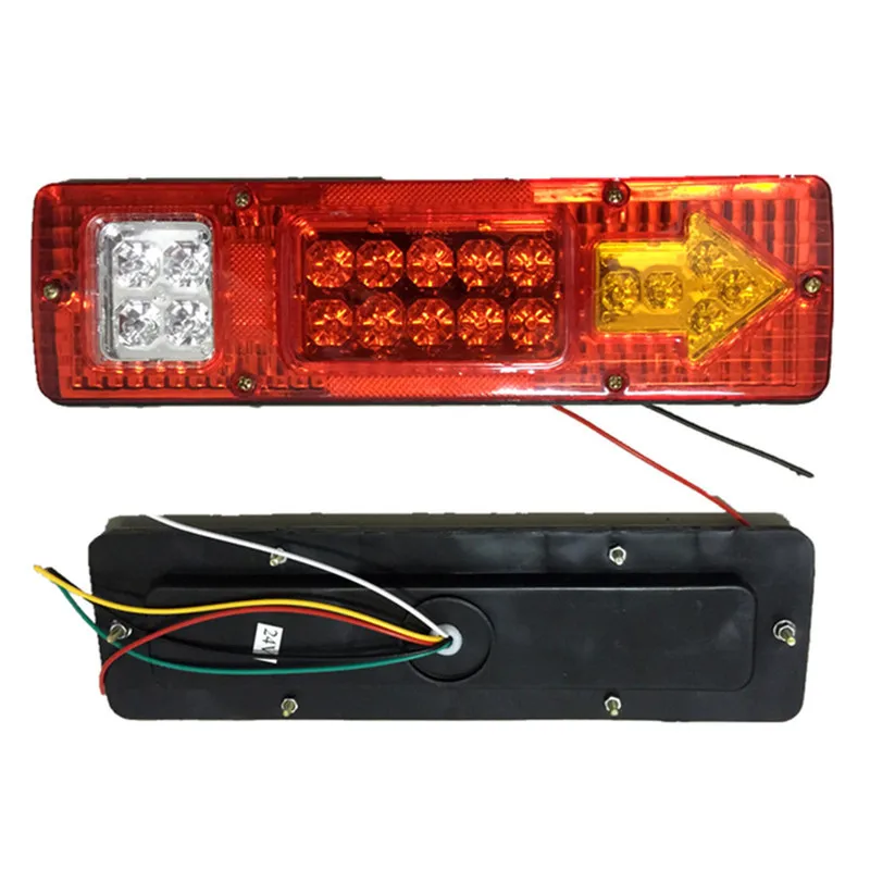 2 шт. 19 Led караван грузовик задний фонарь 30*9 см 12В 24В Автомобильный светодиодный
