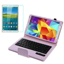 1x Screen Protector , Detachable Wireless Bluetooth Keyboard Leather Stand Case Cover For Samsung Galaxy Tab S 8.4 T700 T705