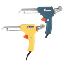 1WALFRONT 220 в 60 Вт ЕС Автоматическая отправка оловянный пистолет Электрический паяльник паяльная станция Распайка насос сварочный инструмент