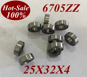 

10pcs Low noisy 6705zz 6705Z 6705-ZZ 25X32X4 MM Deep groove ball bearing micro miniature small bearing motor bearing