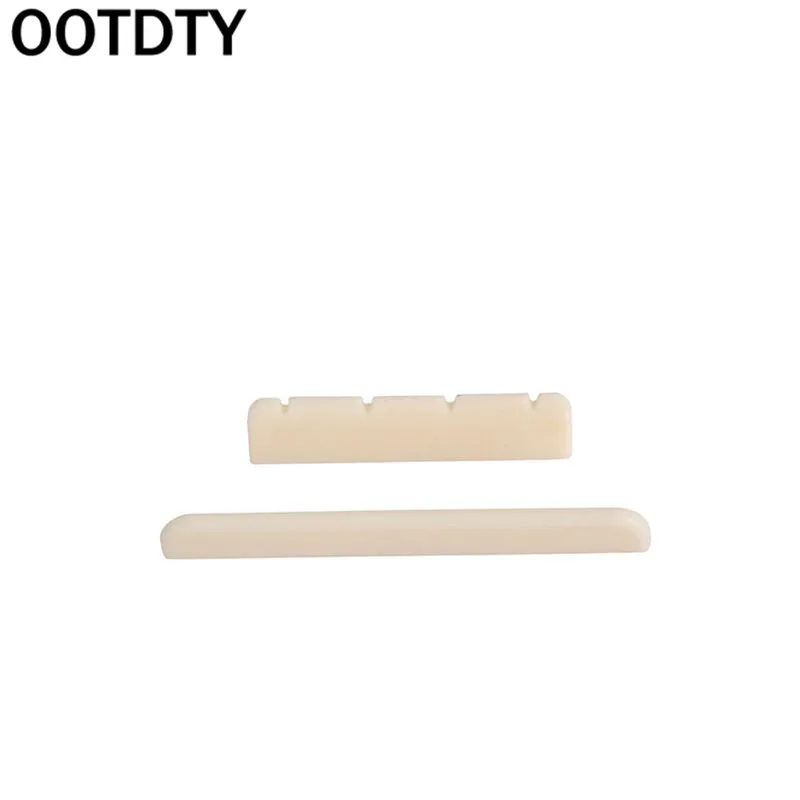 

1 Set Uke Plastic Saddle Nut For Ukulele 4 String Tie Bridge New