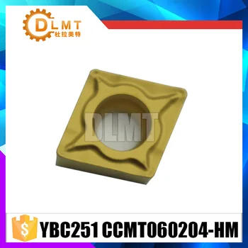 

10Pcs CCMT060204 HM YBC251 Internal Turning Tools Carbide inserts Cutting Tool CNC Tools Lathe tools Lathe cutter