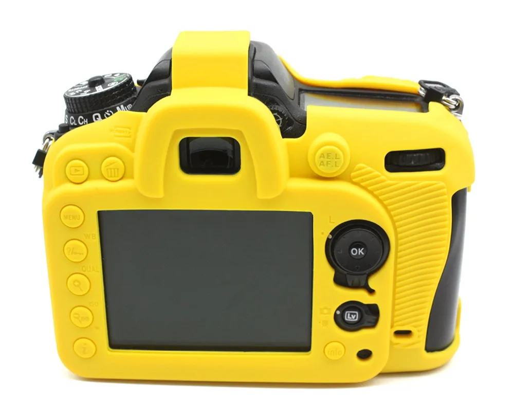 Силиконовая кожа брони чехол корпус протектор для Nikon D7100 D7200 тела DSLR камеры только