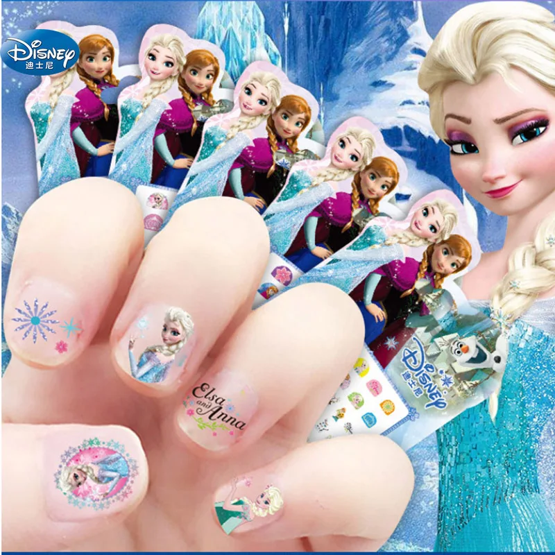 2 pcs/lot Frozen elsa and Anna Snow Queen Nail Stickers Toy Disney Princess Mickey snow White Sofia girl Makeup Toy 2 pcs/lot Frozen elsa and Anna Snow Queen Nail Stickers Toy Disney Princess Mickey snow White Sofia girl Makeup Toy