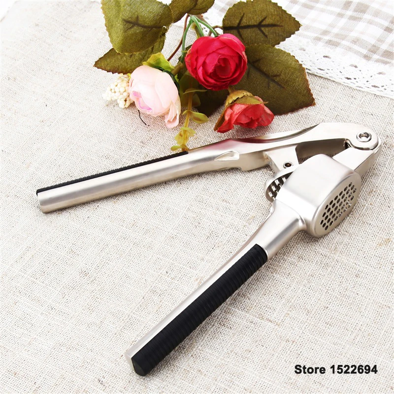 

Professional Garlic Press Stainless Steel Ginger Press Home Garlic Mincer, Crusher Free Shipping!!!