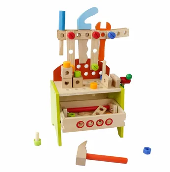

Baby toy wooden educational multifunctional tool box for boys Hygiene Kit gift for children