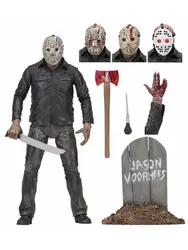 NECA пятница 13th Part5 новое начало Джейсон Вурхиз ПВХ Коллекционные фигурки героев модель игрушки 18 см