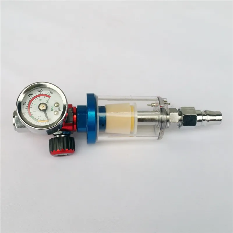 Goede Gratis verzending Scratch Spuitpistool Air Regulator Gauge amp; In lijn Water Trap Filter Tool