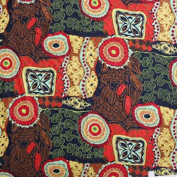 

Bohemia Cotton Linen Printed Fabric Handmade Hometextile Fabrics Cloth For Sofa Tablecloth Bag Cushion Furniture Cover Material