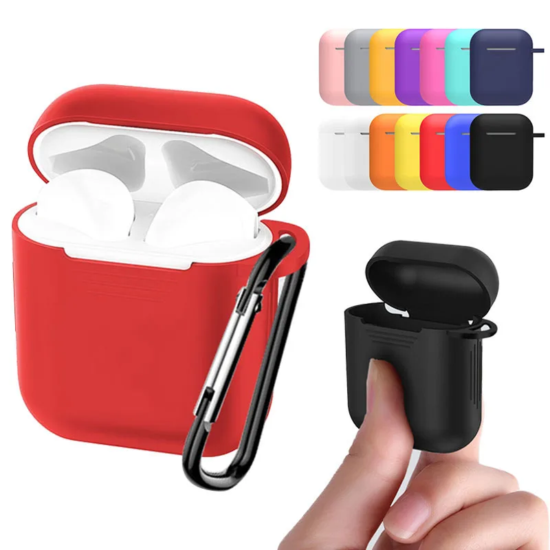 

Soft Silicone Earphone Case for Air Pods Shockproof Earphone Protective Cover Waterproof for Iphone 7 8 Headset
