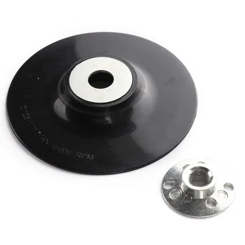 

5 inch 125mm Screw M14 Disc Buffing Bonnet Wheel Sander Special Sander Polishing Disc Angle Grinder Chassis Rubber Backing Pad