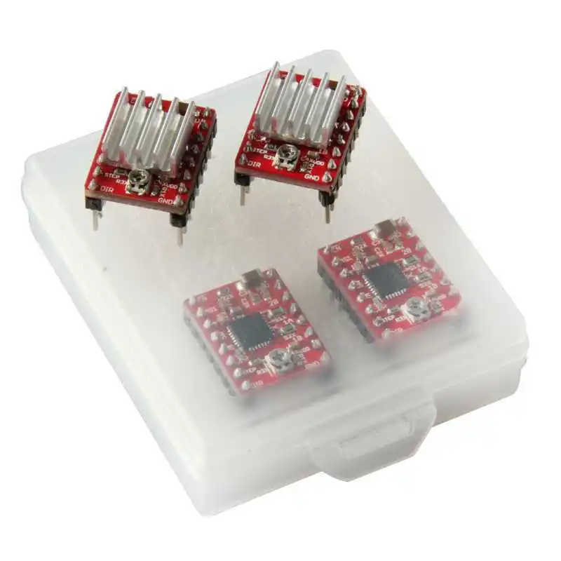 Geeetech 4 x припаянный stepstick A4988 щит драйвер двигателя pololu с радиатором для 3D принтера