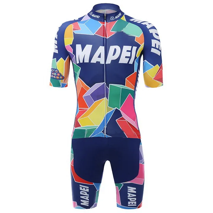 

MEN'S CYCLING WEAR CYCLING JERSEY BODY SUIT SKINSUIT WITH POWER BAND 2019 MAPEI PRO TEAM CLASSIC 3D GEL PAD SIZE: XS-4XL