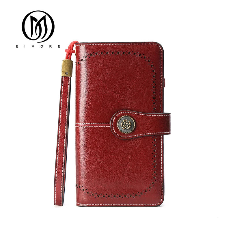 

EIMORE 2018 Women Wallets Designer Brand Luxury Women Cluth Wallet Purse Zipper Card Holder Ladies Wallet For iPhone 7 Plus