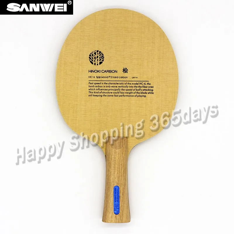 

SANWEI HC6S Hinoki Carbon Table Tennis Blade/ ping pong blade/ table tennis bat