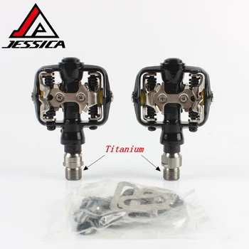 

JESSICA PD-M520 Clipless SPD Pedals MTB Bicycle Racing Silver Black White Mountain Bike Parts CrazWind Lucky Road Speed 316g