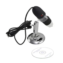 AUSD Black UK New Pro 200X 8 LED USB Digital Microscope Endoscope Magnifier Camera