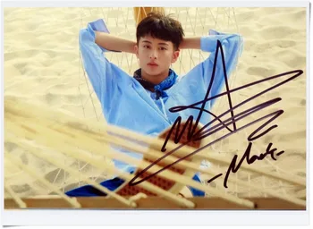 

signed NCT DREAM MARK autographed group photo 6 inches WE YOUNG free shipping K-POP 092017