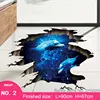 7 Kinds Dolphin Floor Stickers Sea Animals 3D Wall Stickers Bedroom Home Decors Mural Art Wall Decals Vinyl Wallpaper Waterproof ► Photo 2/6