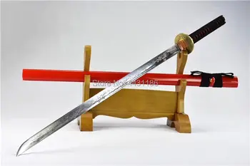

Handmade Asian Straight Knife Full Tang 1060 Carbon Steel Blade Sharp Japanese Ninja Sword Katana Samurai Cosplay Real Swords