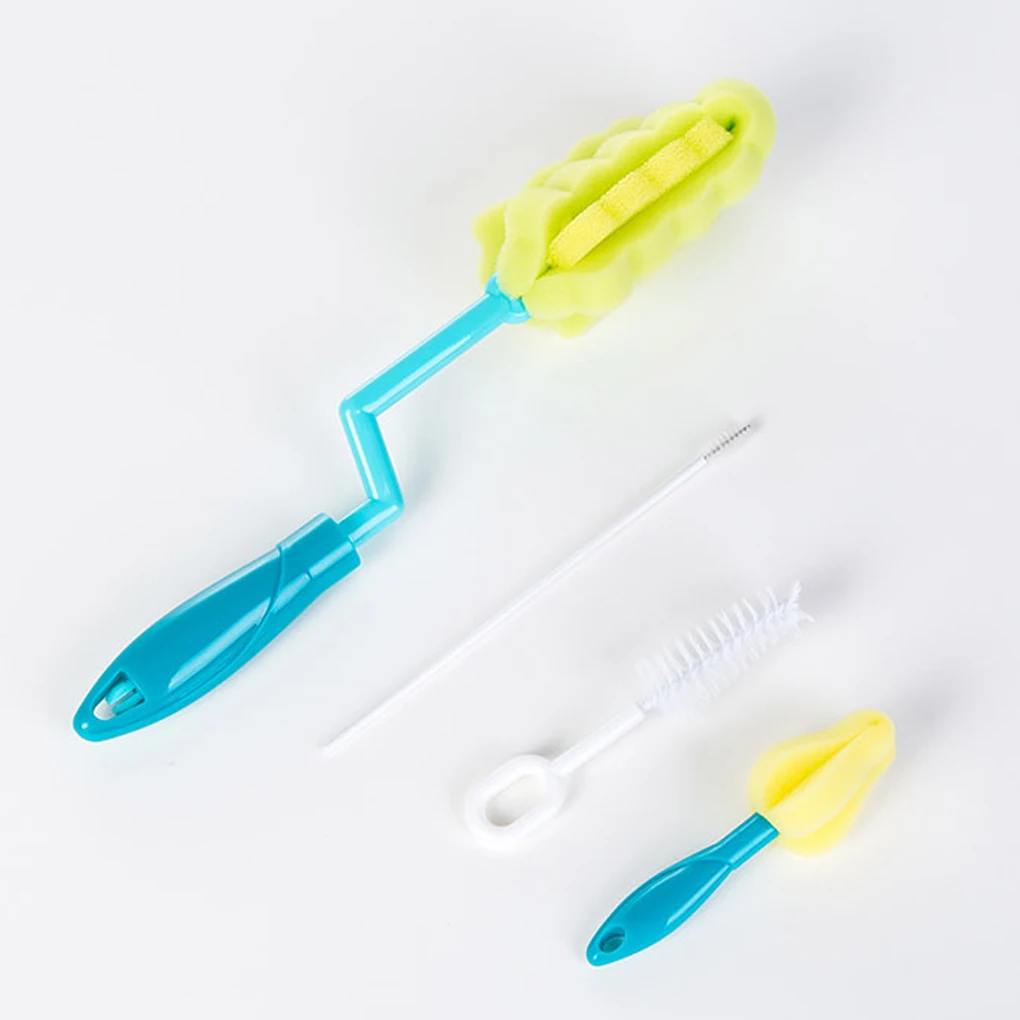5Pcs/Set Baby Infant Multipurpose Bottle Cleaning Sponge Brush Cups