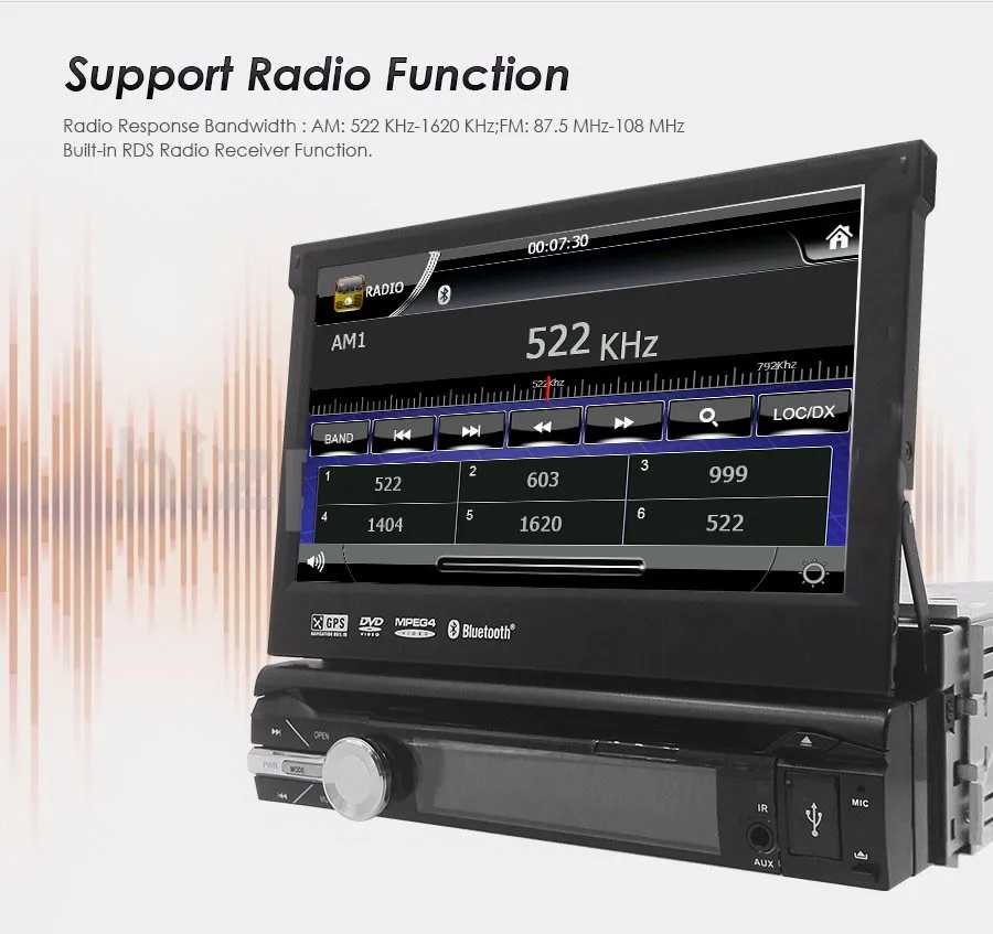 Discount 7" 1 Din WCE Car DVD Player GPS Navigation Universal In-dash Detachable Front Panel Auto Radio Audio Stereo without TV Function 8 Discount 7" 1 Din WCE Car DVD Player GPS Navigation Universal In-dash Detachable Front Panel Auto Radio Audio Stereo without TV Function 8