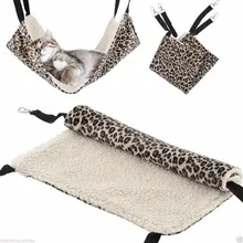 2016 New Cat Hanging Bed Cat Mat Warm Soft Kitten Large Hanging Bed Pet Cat Hammock Leopard Dot Print Bed for Small Dog Puppy