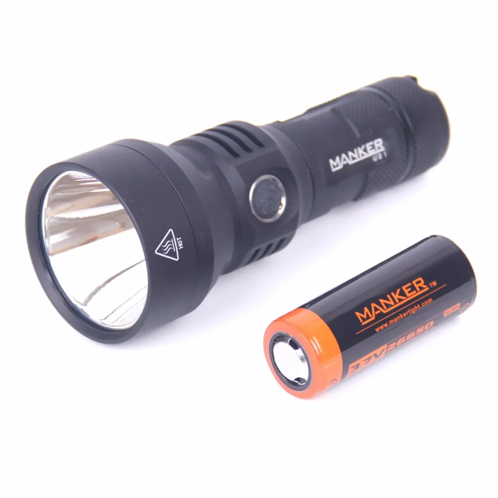  Manker U21 26650 Flashlight 1560 Lumen Cree XPH35 HI LED Flashlight 700Meters Thrower Torch + 5000m - 32757557401