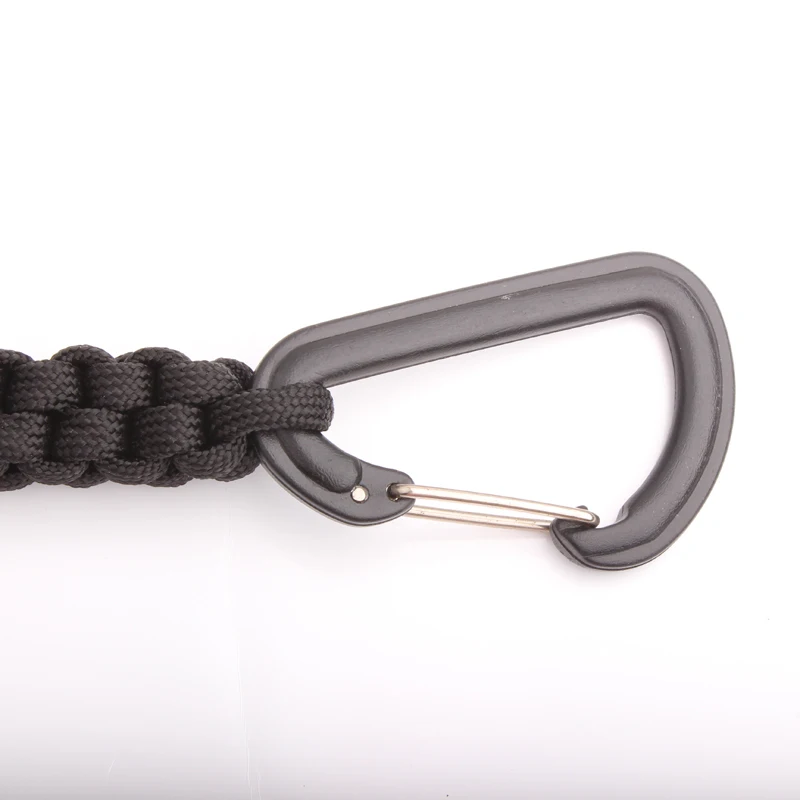 CAMPINGSKY 550 ParaCord Ремешок брелок ручной работы для ключевых фонарик черный, альпинистское снаряжение выживания