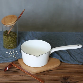 

Nonstick Milk Pan and Butter Warmer 1.2L with Easy Pour Spouts, Kitchen Baby Food Noodle Sauce Boiling Pot, 15cm