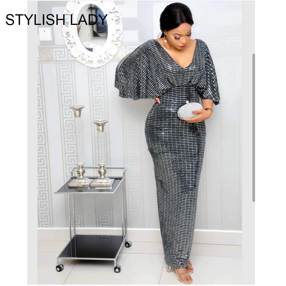 glitter sequin maxi dress