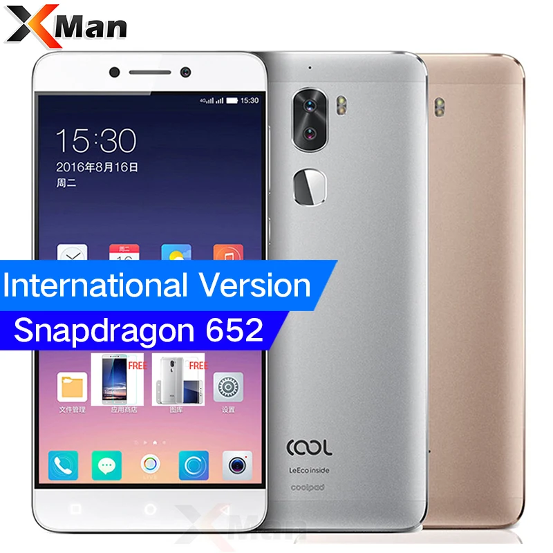 

Original Letv Cool 1 Leeco Coolpad Cool1 Mobile Phone 3GB/4GB RAM 32GB/64GB ROM Snapdragon 652 5.5" FHD 13MP Dual Back Cameras