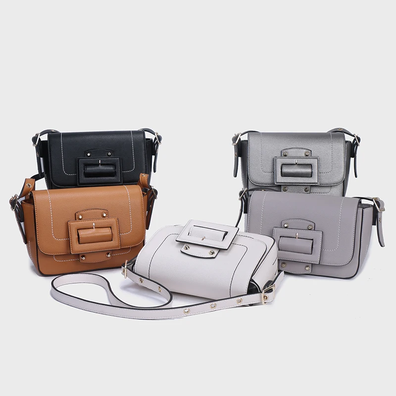 

F-7595 Small Square Flap Bag Fashion Women Messenger Crossbody Bags Brand Design Sling Shoulder PU Leather Handbags Purses