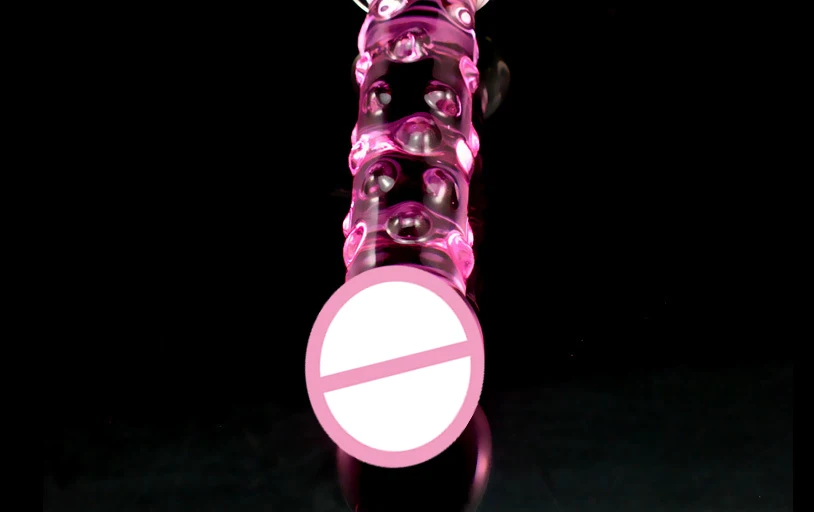 Luxury Glass Dildo Women Massager Wand vibrator Pyrex Crystal Dildo Lifelike Glass Dildo Crystal Penis Anal Plug Toys Adult Sex