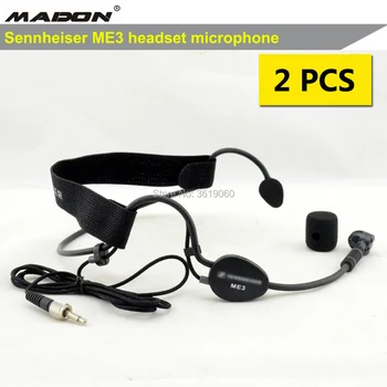 

Free Shipping , 2 pcs whole sales sennheisertype ME3 ,3.5mm headset microphone