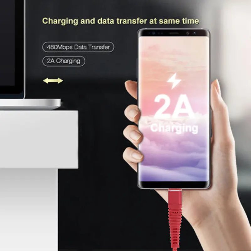 Универсальный зарядный кабель Micro USB для планшетного ПК 2 А зарядки и