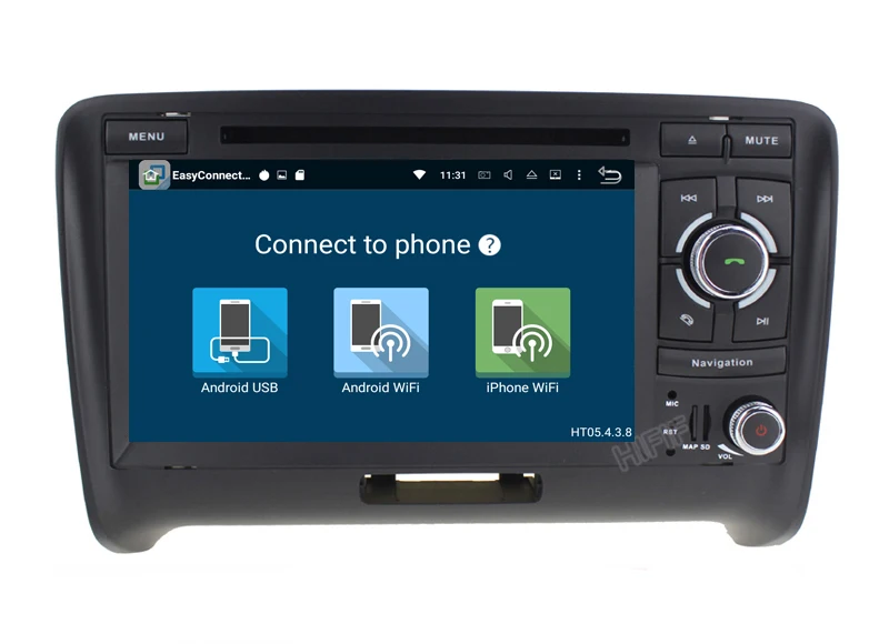 Top IPS 1024*600 Octa Core Android 8.0 Car DVD Player for AUDI TT 2006-2013 GPS Navigation Radio RDS Stereo System 4GB RAM 32GB ROM 17