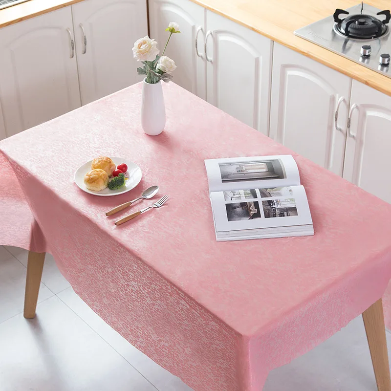 

Tablecloth Waterproof Table Cloth Disposable For Party Wedding Home Kitchen Decoration White PE Table Cover Oilproof Tafelkleed