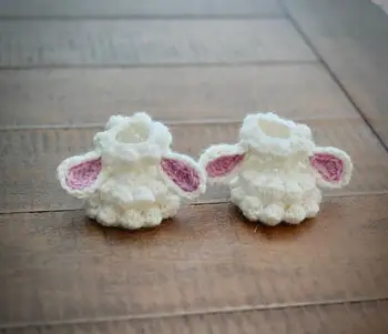 

Crochet Handmade Crochet Baby Shoes slipper sheep style number 19071501