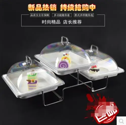 

Creative three - layer fruit plate multi - layer dessert plate cold plate buffet plate food display shelf