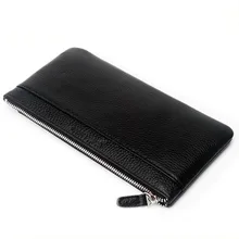 Высокое качество, новинка, мужской клатч из натуральной воловьей кожи, чехол, карман, портмоне, мужской держатель для карт, винтажный кошелек