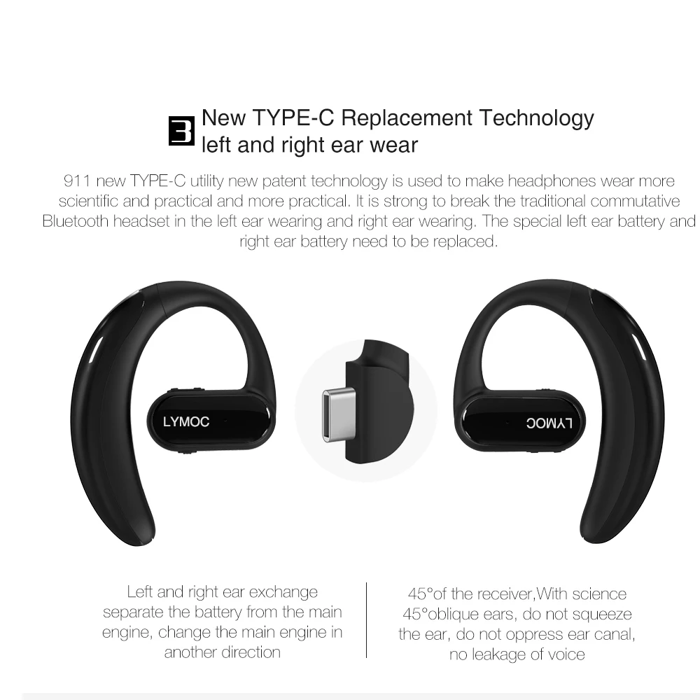 LYMOC горячие Bluetooth наушники Беспроводная гарнитура 16Hr стерео Handsfree Наушники для