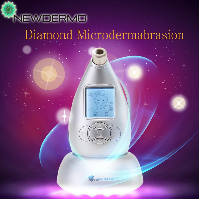 

Silver Personal Diamond Microdermabrasion Machine For Removing Eye Bags Acne Marks Free Shipping
