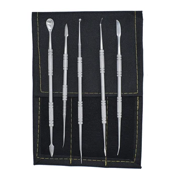 

5pcs High Quality Stainless Steel Sculpture Tools Modeling clay Wax Pottery tools Ceramic Carving Polymer Clay Tools